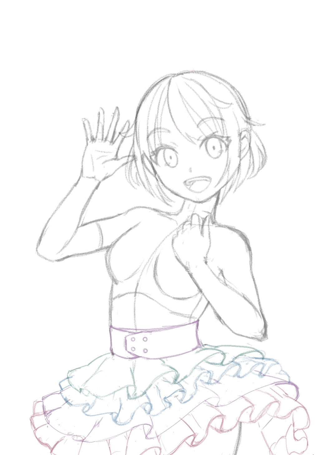 初心者向け キャラクターイラストを描いてみる 線画の描き方 あんりみてっどりーむ